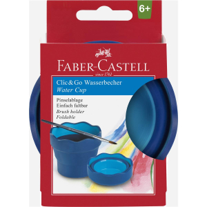 Faber-Castell Clic & Go Wasserbecher - blau