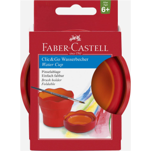 Faber-Castell Clic & Go Wasserbecher - rot