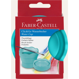 Faber-Castell Clic & Go Wasserbecher - türkis