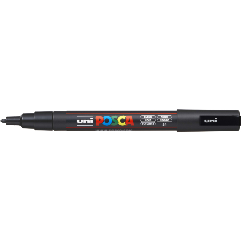 uni-ball POSCA PC-3M Marker - 0,9 mm - schwarz