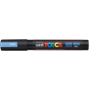 uni-ball POSCA PC-5M Marker - blau metallic