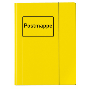 VELOFLEX Postmappe - DIN A4 - Gummizugverschluss - gelb