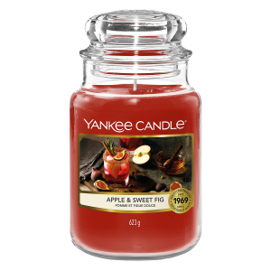Yankee Candle Classic Large Jar Apple &amp; Sweet Fig 623g