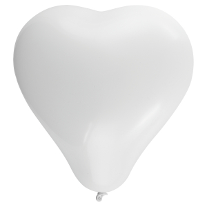 STYLEX Luftballons - weiße Herzen - 6er Beutel