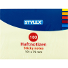 Stylex Haftnotizen - 101 x 76 mm - 100 Blatt - gelb