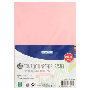 Stylex Tonzeichenpapier - pastell - DIN A5