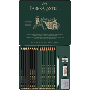 Faber-Castell Set Pitt Graphite - Matt  + Castell 9000 - 20er Metalletui
