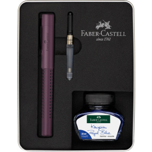 Faber-Castell Grip Edition Füller - Geschenketui - berry - Feder M