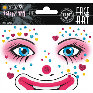 Herma 15428 FACE ART Sticker - Clown Annie