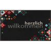wash+dry Schmutzfangmatte Willkommen Mosaik bunt - 50 x 75 cm
