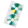 Veloflex  CD/DVD-Hülle für 2 CDs/DVDs - transparent - 10 Stück