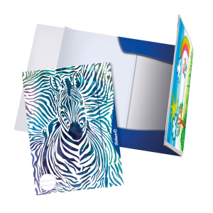 Pelikan Sammelmappe - DIN A3 - Zebra - mit Zeichenblock