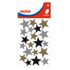 herlitz Sticker - Sterne gold-silber