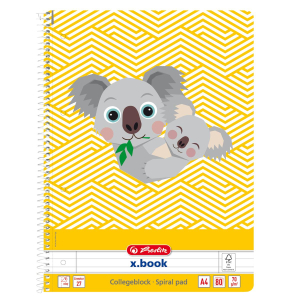 herlitz Spiralblock - DIN A4 - Cute Animals Koala -...