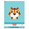 herlitz Spiralblock - DIN A4 - Cute Animals Tiger  - liniert - Lineatur 27 - 80 Blatt