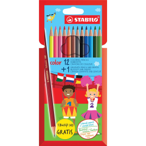 STABILO color Buntstift - 12er Etui + Bleistift