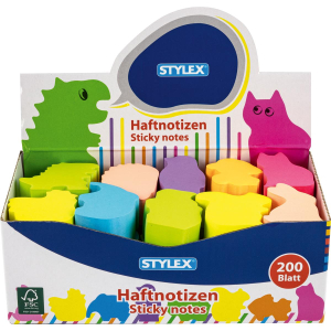 Stylex Mini-Haftnotizen - Tiere - 200 Blatt - Motiv sortiert