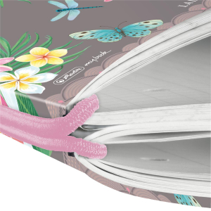 herlitz my.book flex Notizheft - DIN A4 - Ladylike Butterflies - liniert+kariert - 2 x 40 Blatt