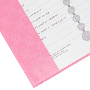 Oxford Hefthülle - DIN A4 - Baststruktur rosa
