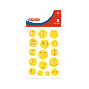 herlitz Sticker - Kids 7 - Smiley gross - 1 Bogen