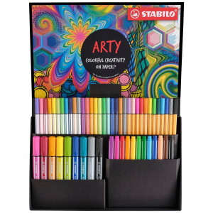 STABILO ARTY Creative Set - Pen 68 MAX +  68 brush + point 88 + pointMax  - 55er