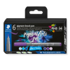 STAEDTLER pigment brush pen Blues&Violets - 6er Kartonetui