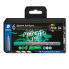 STAEDTLER pigment brush pen Greens&Turquoises - 6er Kartonetui