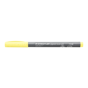 STAEDTLER pigment brush pen - 105 pastellgelb -Einzelstift