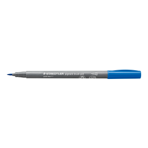 STAEDTLER pigment brush pen - 39 pazifikblau - Einzelstift