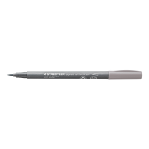 STAEDTLER pigment soft brush pen - warmgrau hell - Einzelstift
