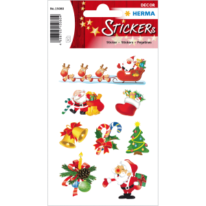 Herma 15080 DECOR Sticker - Santa Claus - 24 Stück