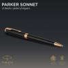 Parker Duo-Set Sonnet Black Lacquer - Füller + Kugelschreiber - Feder M - Schwarz