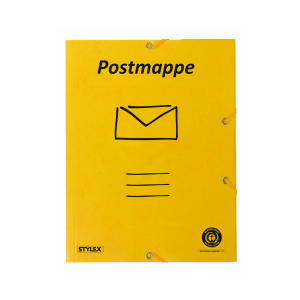 STYLEX Postmappe - DIN A4 -Blauer Engel - gelb
