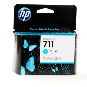 HP 711 Original Druckerpatrone - Cyan - 3 x 29 ml