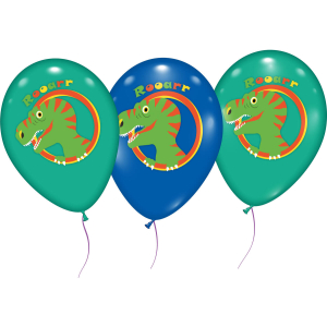 STYLEX Luftballons - Dinosaurier - 6 Stück