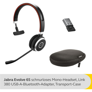 Jabra Evolve 65 SE UC Mono Headset - schwarz