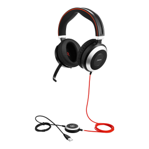 Jabra Evolve 80 MS Wired Stereo Headset - schwarz
