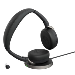 Jabra Evolve2 65 Flex MS C WLC Headset - schwarz