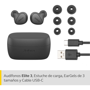 Jabra Elite 3 In-Ear Wireless Bluetooth Kopfhörer - dunkelgrau