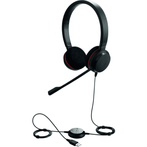 Jabra Evolve 20 UC Duo Headset - schwarz