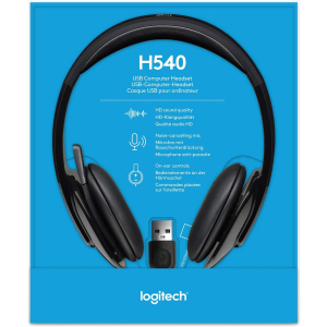 Logitech H540 Stereo Headset - schwarz