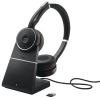 Jabra Evolve 75 SE UC Stereo Stand Headset - schwarz-weiß