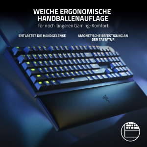 Razer Huntsman V2 Purple Switch Gaming Tastatur - schwarz