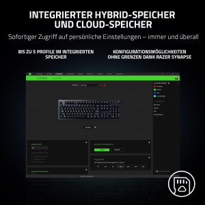 Razer Huntsman V2 Purple Switch Gaming Tastatur - schwarz