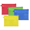 VELOFLEX Reißverschlusstasche - DIN A4 - PVC-frei - transparent