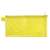 VELOFLEX Reißverschlusstasche - DIN lang - PVC-frei - transparent gelb