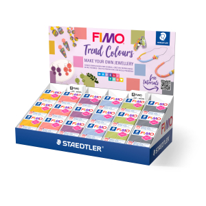 STAEDTLER FIMO Soft Modeliermasse Display - Trendfarben