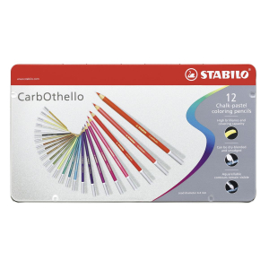 STABILO CarbOthello Pastellkreidestift - 12er Metalletui