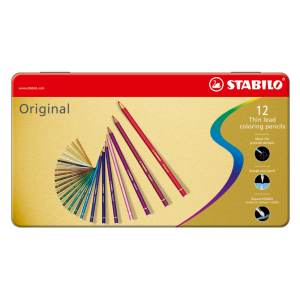 STABILO Original Premium-Buntstift - 12er Metalletui