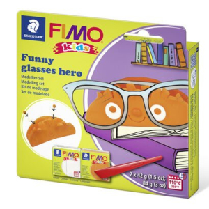 STAEDTLER FIMO Modeliermasse kids Design - funny glasses hero - Ofenhärtend